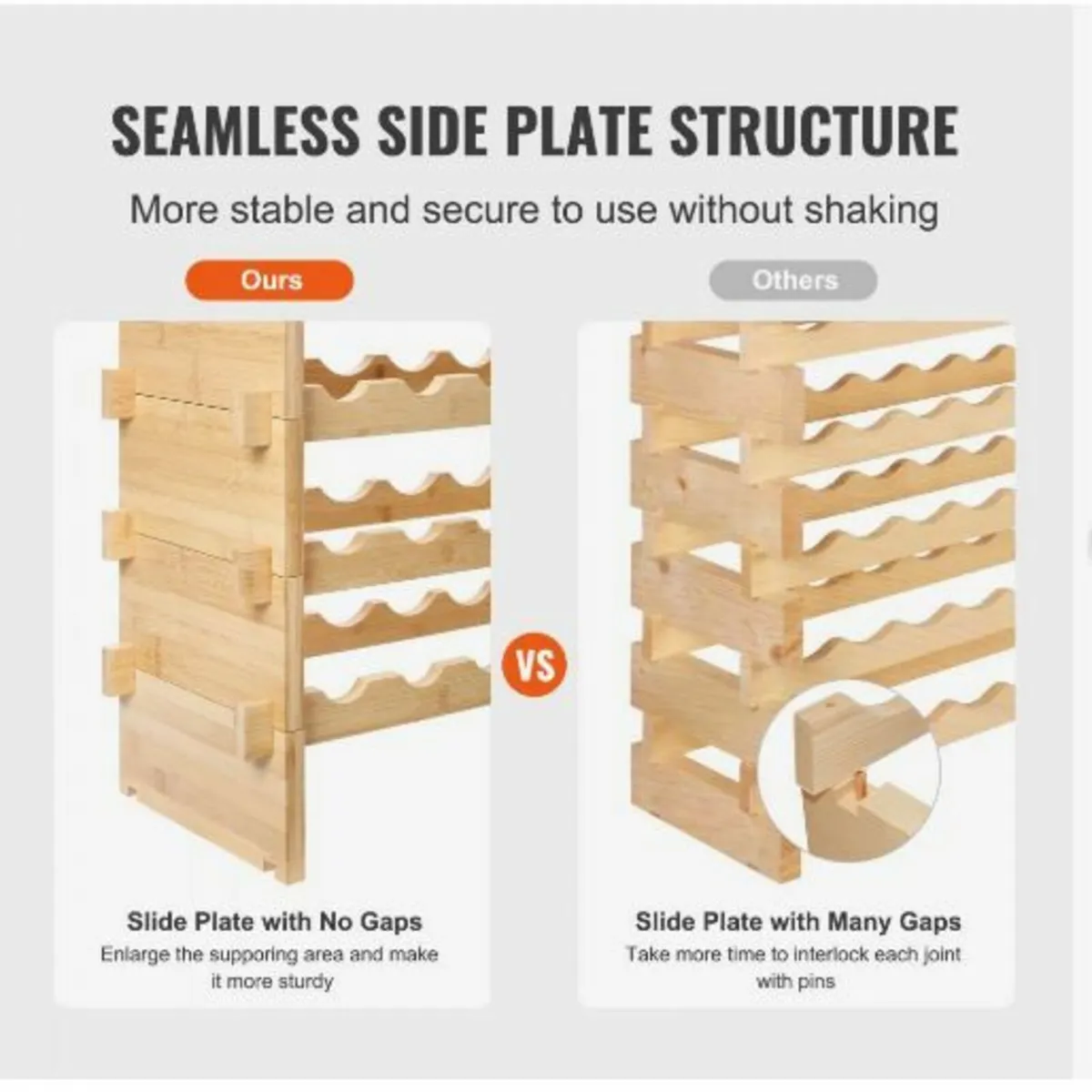 72 Bottle Stackable Modular Wine Rack - Image 4