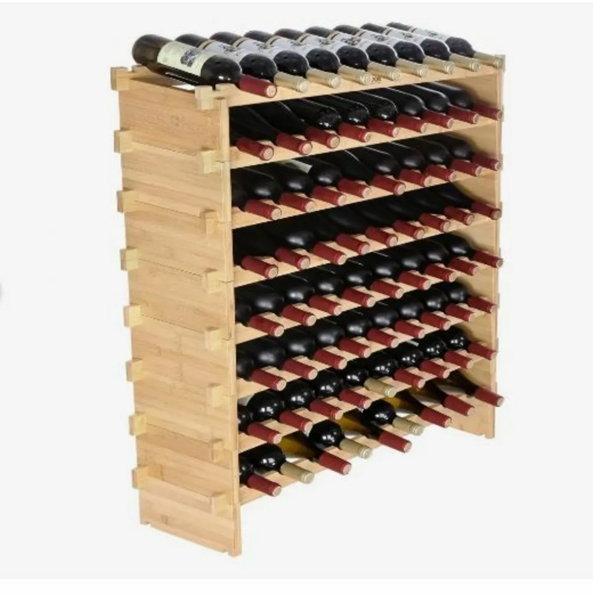 72 Bottle Stackable Modular Wine Rack - Image 1