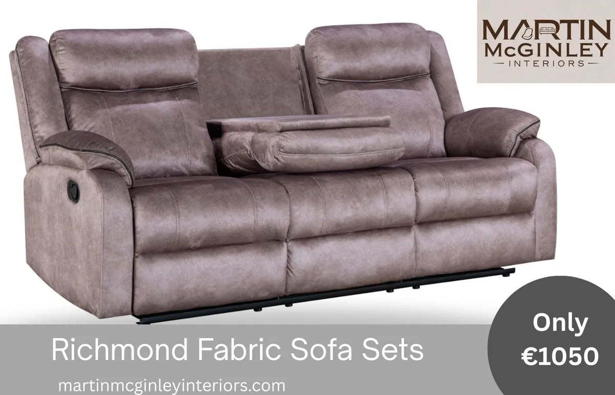 Richmond Fabric Sofa Sets Free Delivery - Image 1