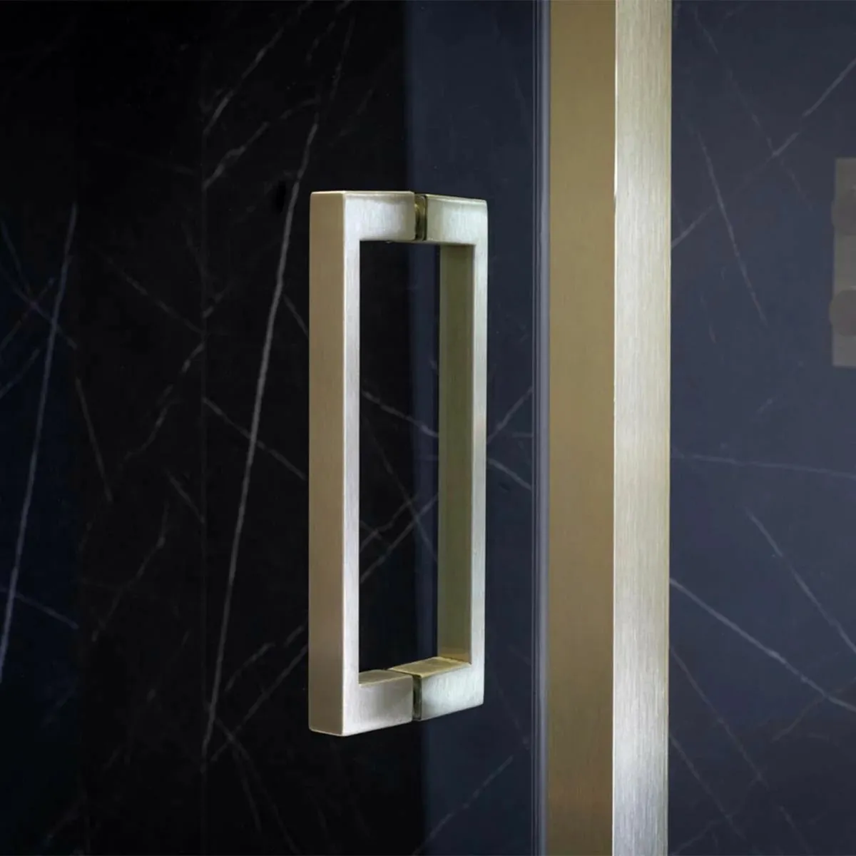 Merlyn Sliding brass shower door 950-990mm - Image 3
