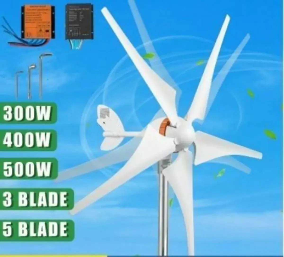 400W Wind Turbine Generator for Home Energy - Image 1