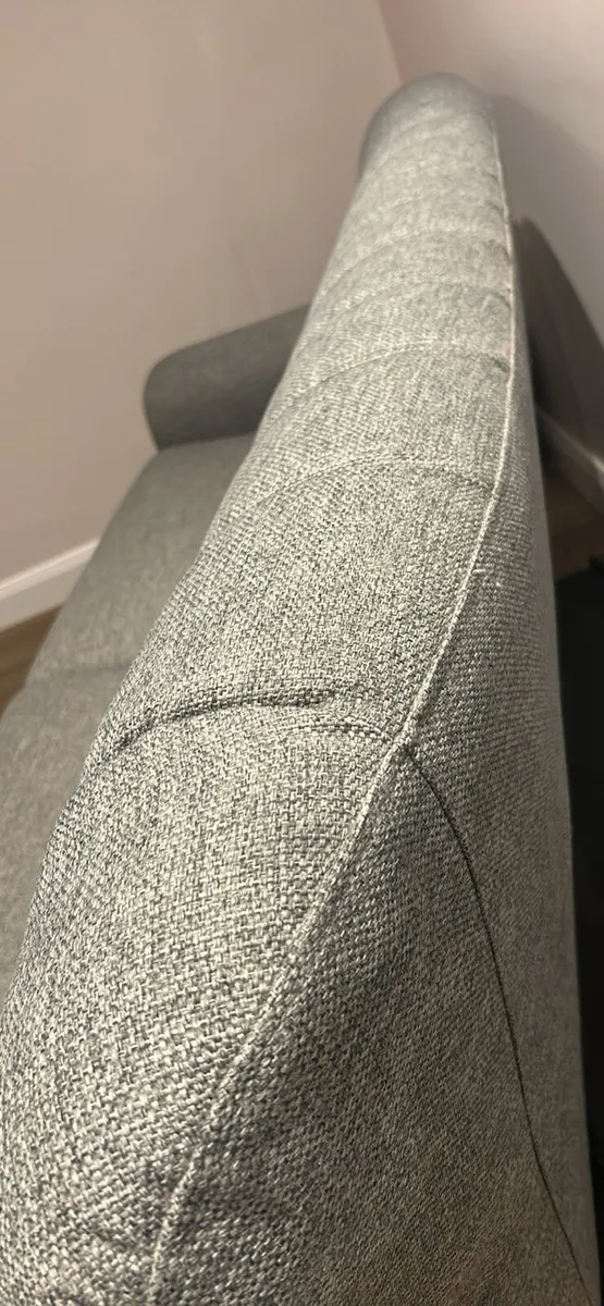 Harper dark grey 3 seater couch - Image 4