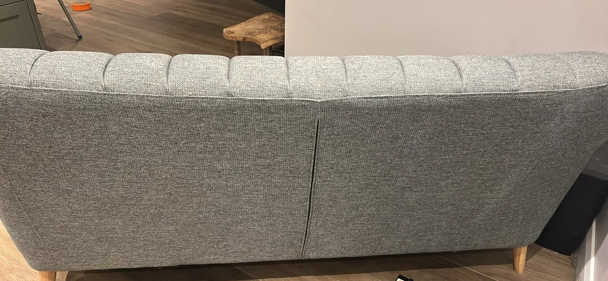 Harper dark grey 3 seater couch - Image 3