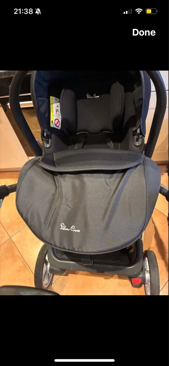 Silver Cross Buggy, pram, car seat - Image 3