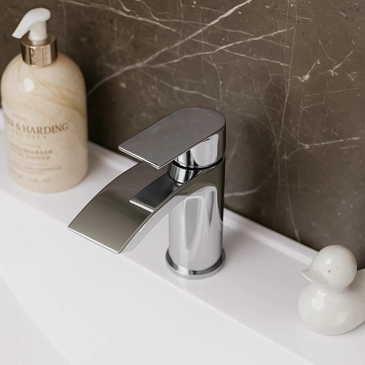 Waterfall Basin Mixer Tap | Chrome - Image 3