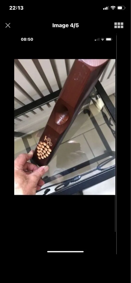 Wooden. Balanced Wine Holder - Image 4