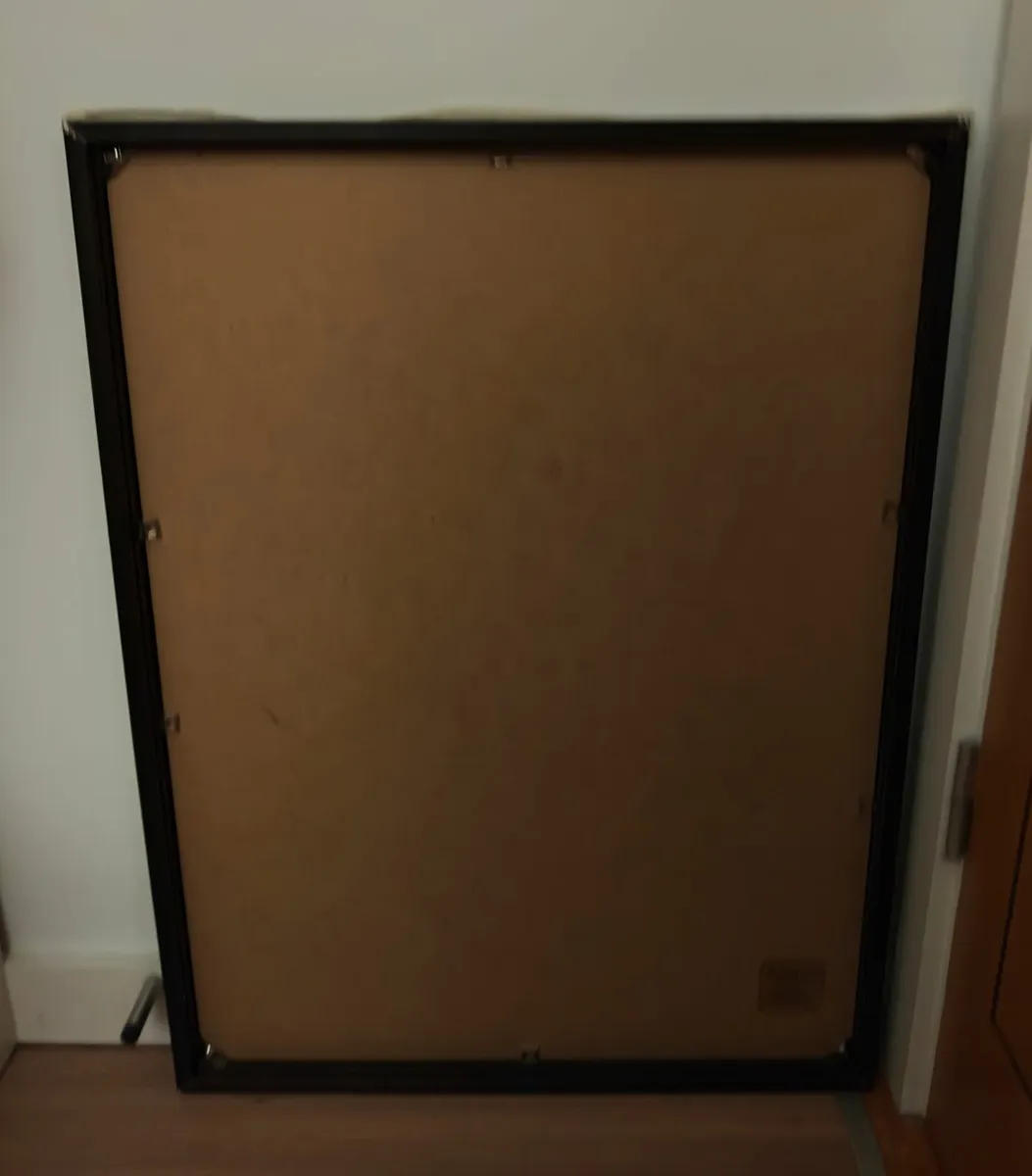 Wall mirror. Black frame. Habitat. Barrow St. D4 - Image 2