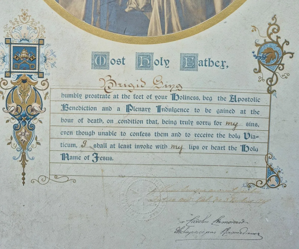 Papal Blessing - Image 1