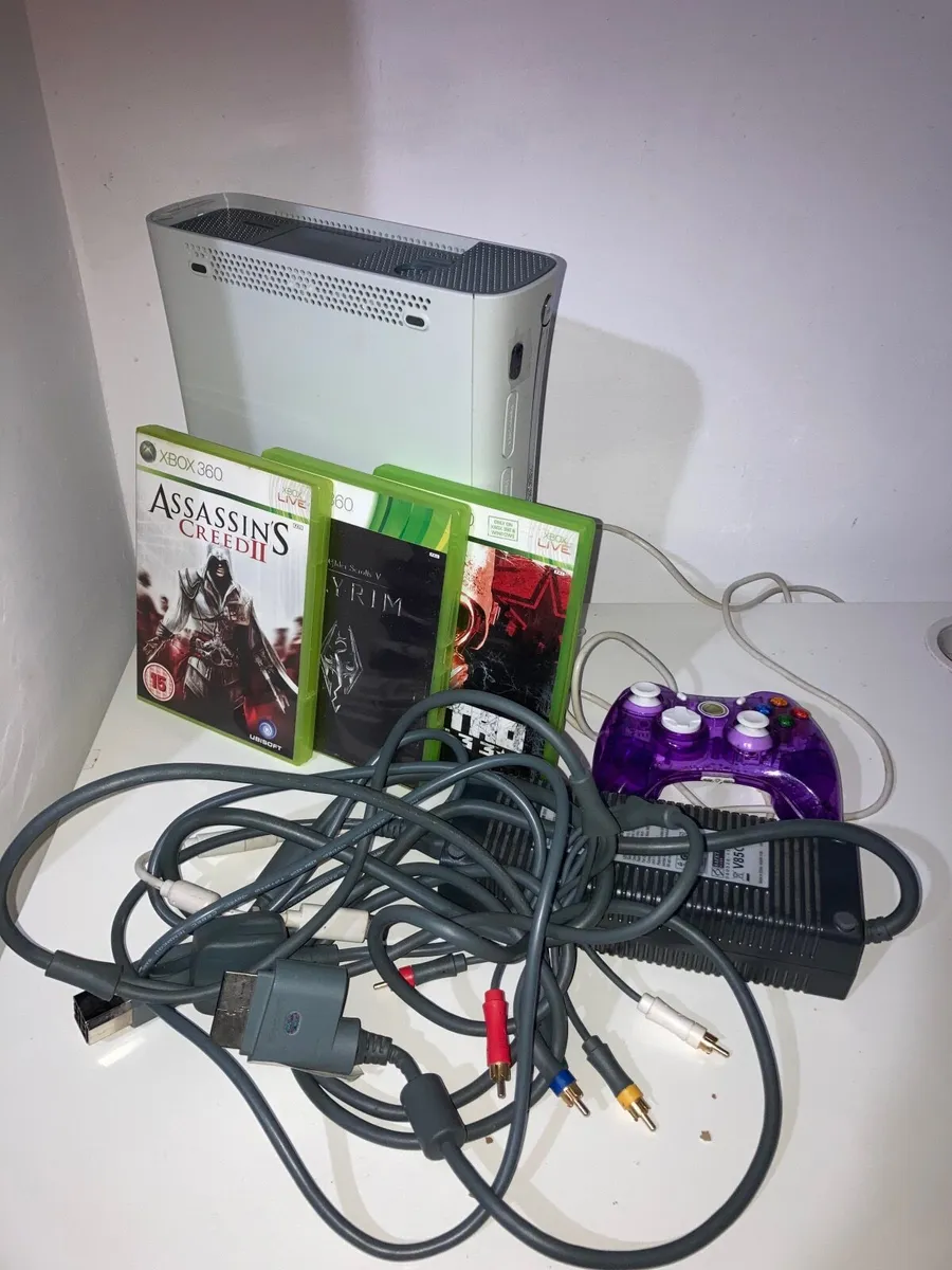 Xbox 360 Console – Excellent Condition + 3 Games - Image 2