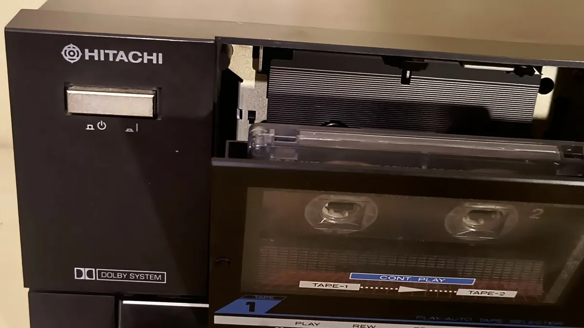 Stereo double cassette deck Hitachi D-W400   Mode - Image 1
