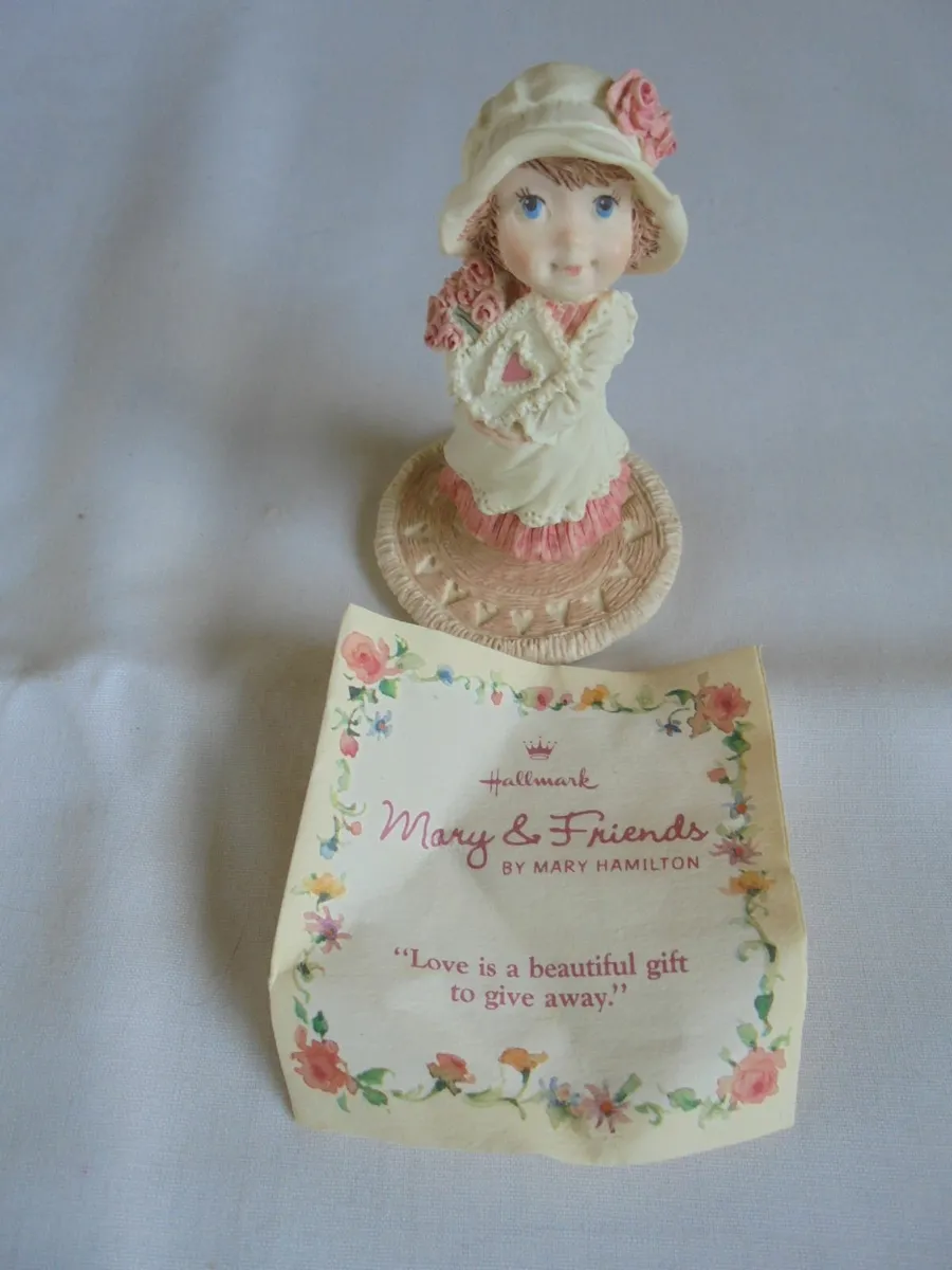 Hallmark "Girl with Valentine" figure for Sale - Image 1
