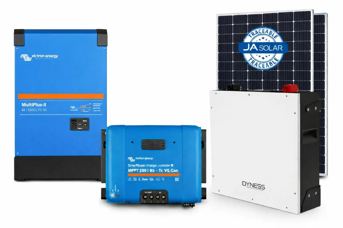 Off Grid Solar and Battery storage system, Victron