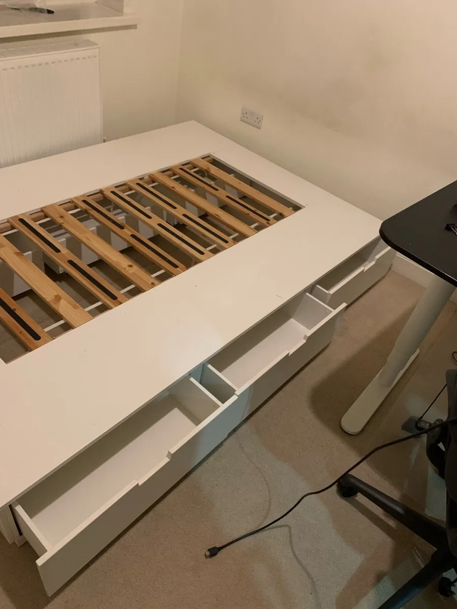 Bed frame with storage - Image 1