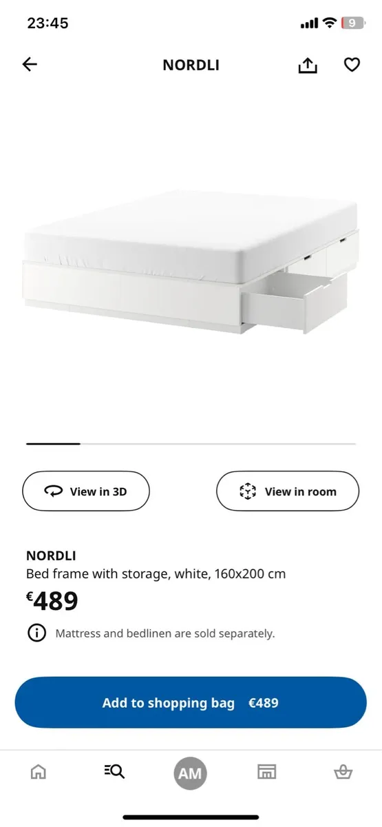 Bed frame with storage - Image 4