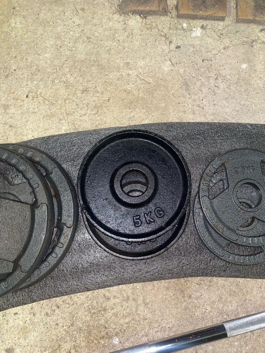 Weight plates and bar - Image 4