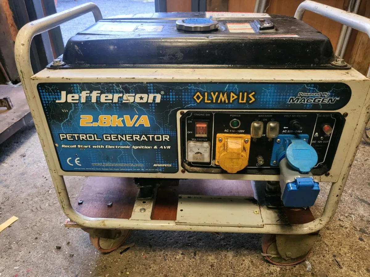 JEFFERSON 2.8 KVA GENERATOR€250 - Image 1