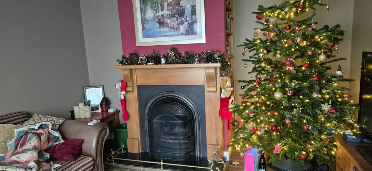 Cast Iron fireplace with Oak Surround