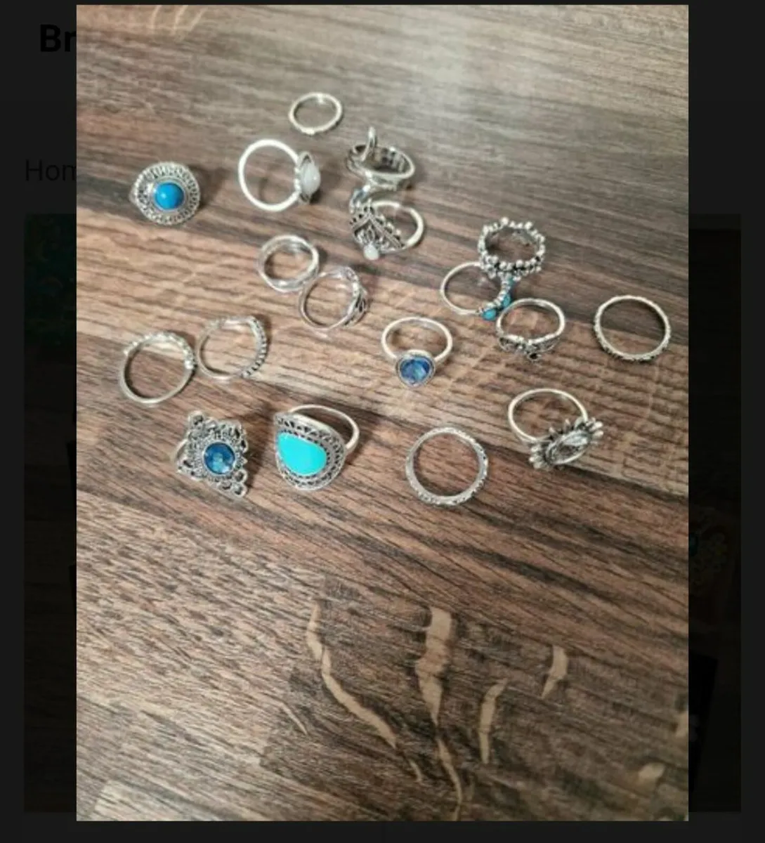 Ladies Brooches/costume jewellery rings - Image 4