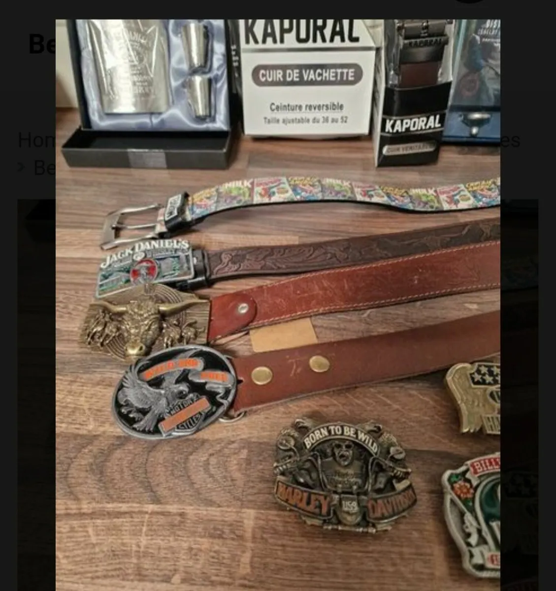 Mens belts,,Buckles,,hip flasks - Image 4