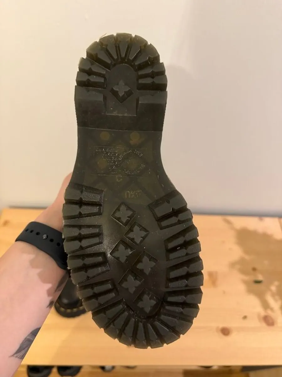New Dr Martens - Church Quad Leather Platform Monkey Boots - Image 3