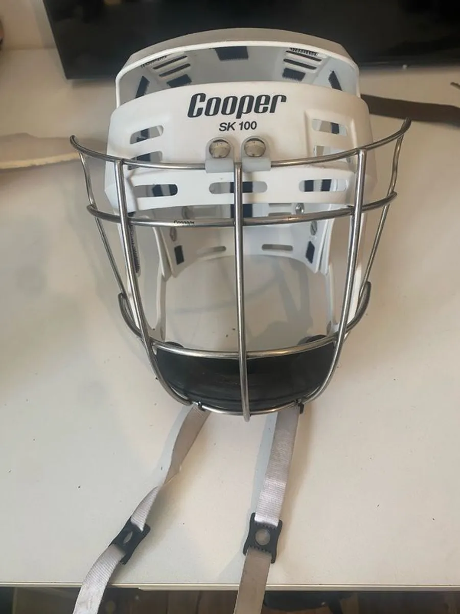 White Cooper SK100 Helmet - Image 1