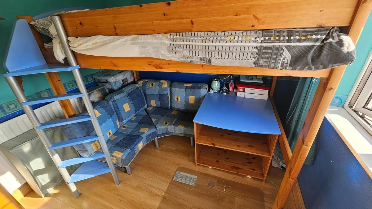 Double Bunk Bed with integrated desk and Couch - Image 1