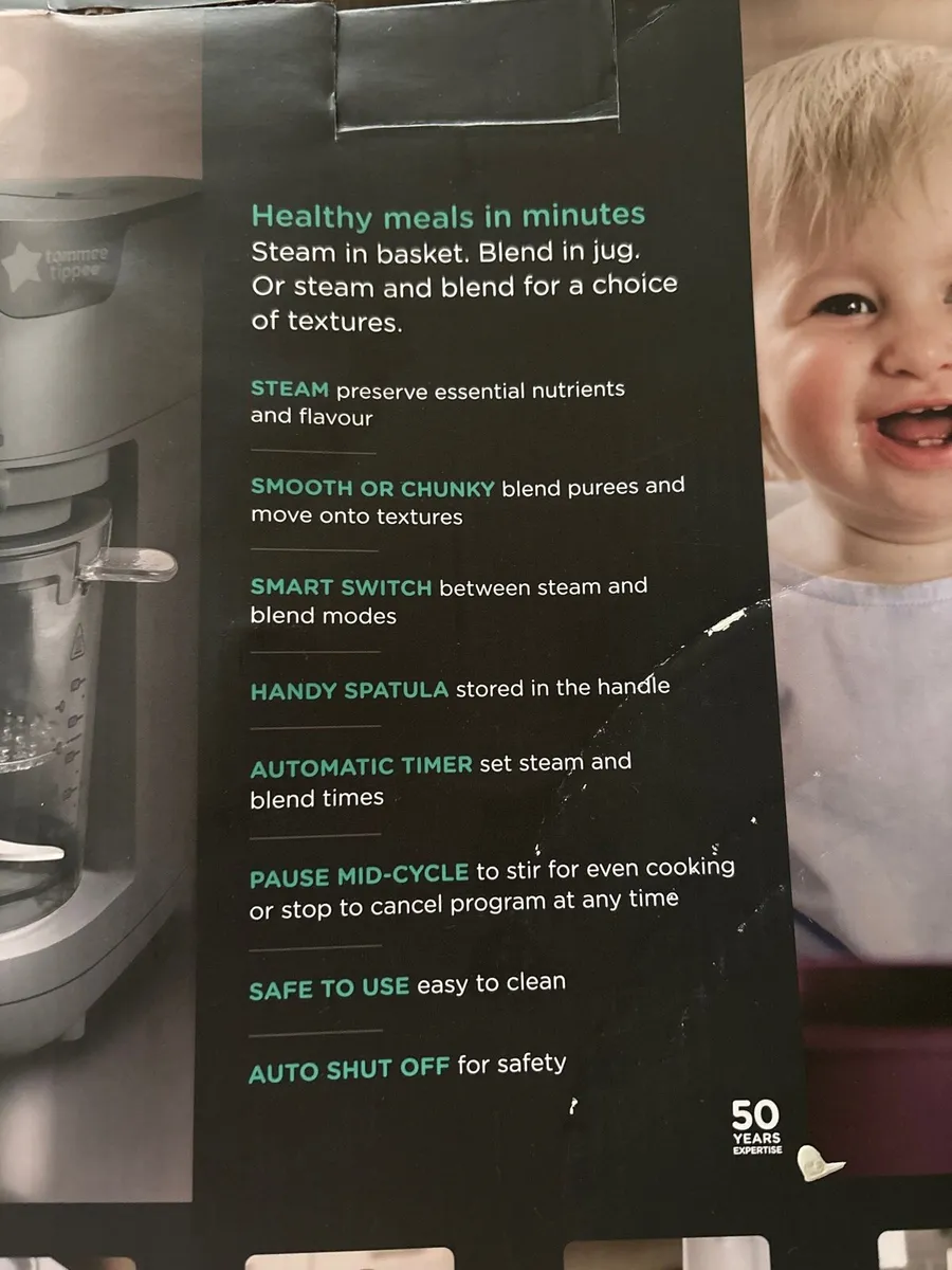 Tommy Tippy Quick Cook 6 - in - 1 baby food machin - Image 2
