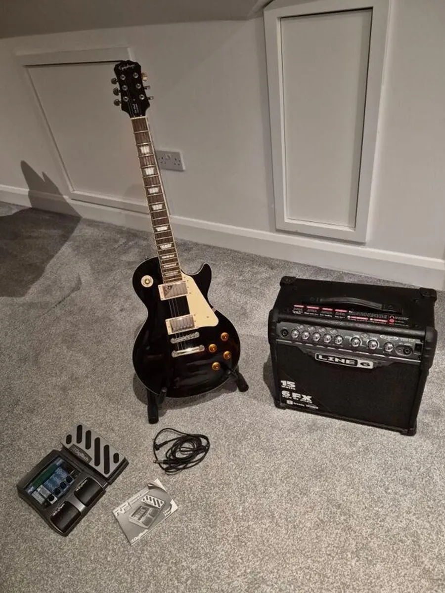 MINT Epiphone Les Paul Standard & Complete Performance Bundle - Image 1