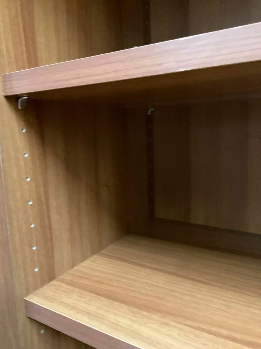 Walnut double door storage cabinet - Image 4