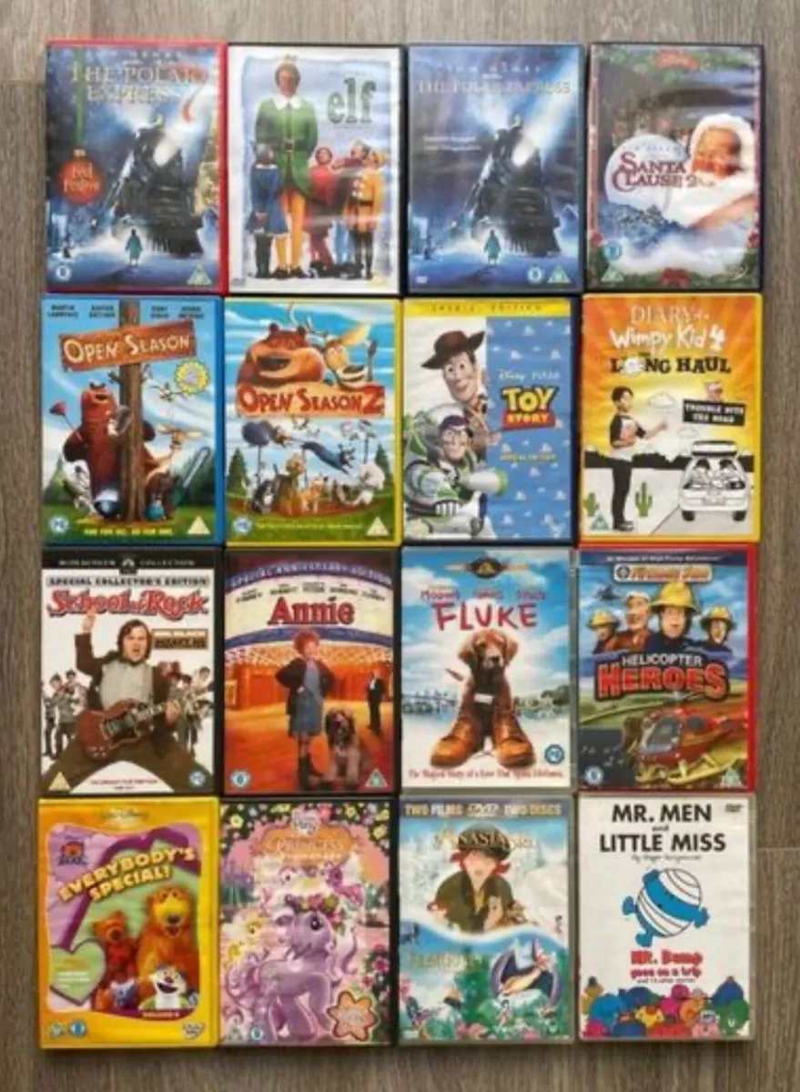 DVD’s €4 each, 3 for €10  Post €6