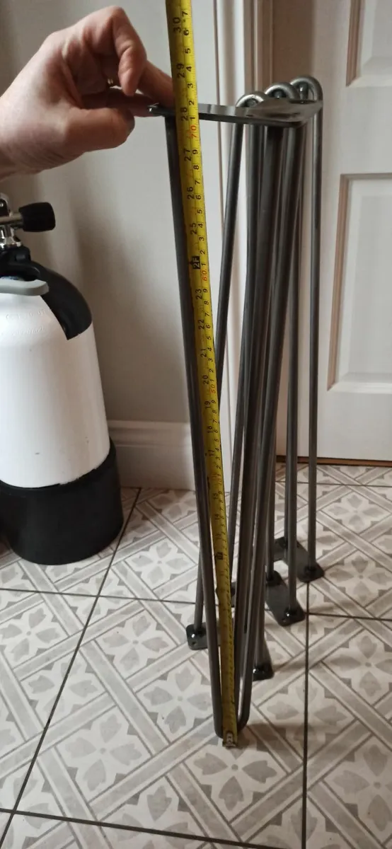 Steel hairpin furniture legs (x4) - Image 2