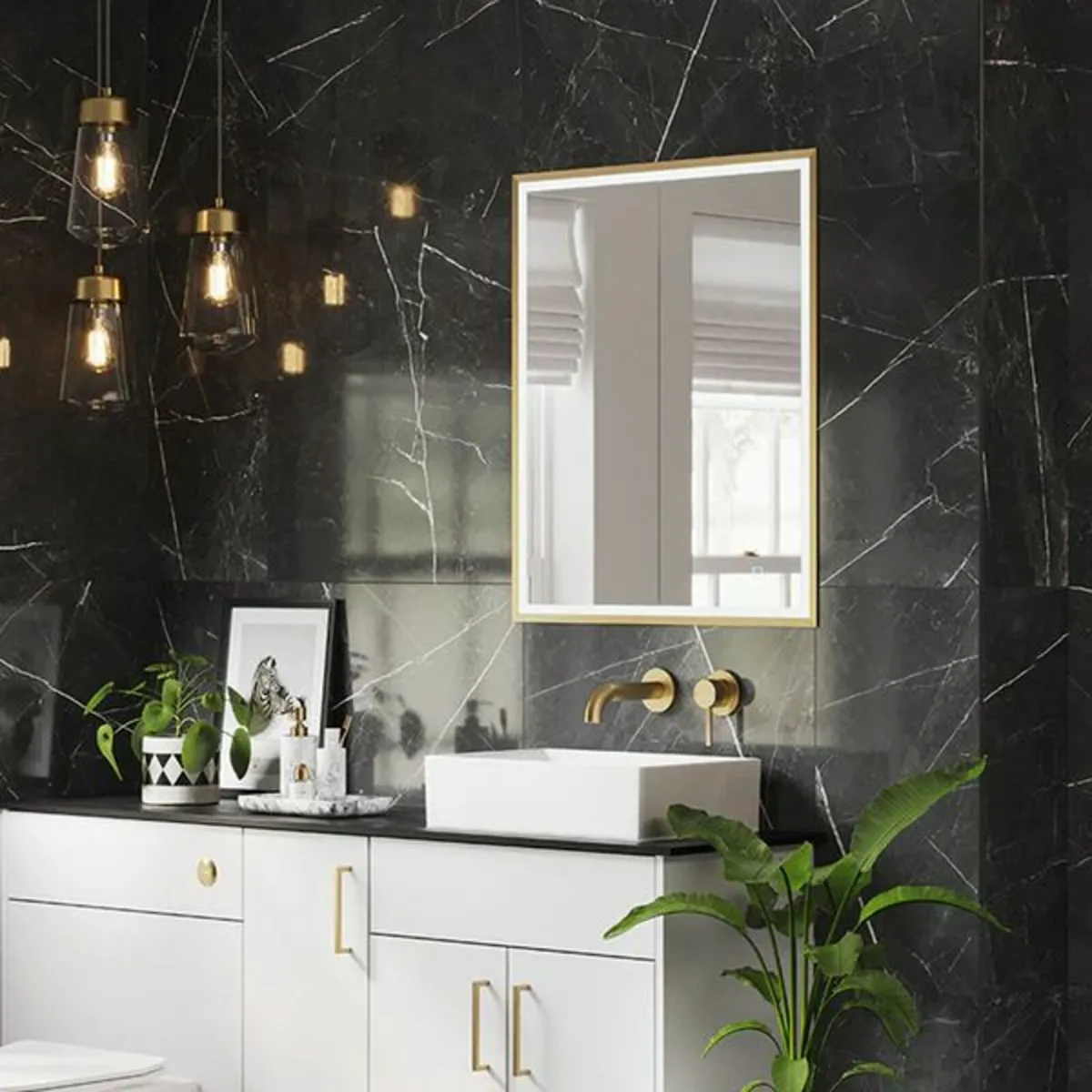 Recessed bathroom mirror cabinet - Image 2