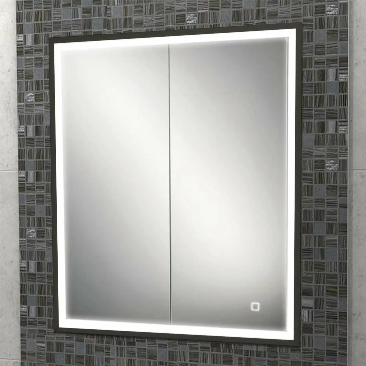 Recessed bathroom mirror cabinet - Image 1