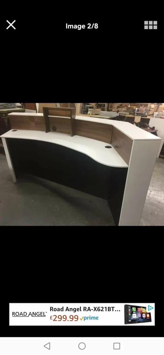 Bespoke Curved Reception Desk – Salon / Clinic - Image 2