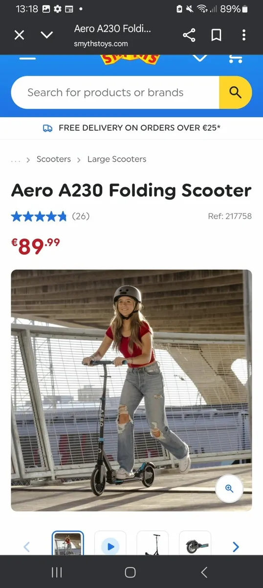 Gym mat, beam and scooter - Image 1