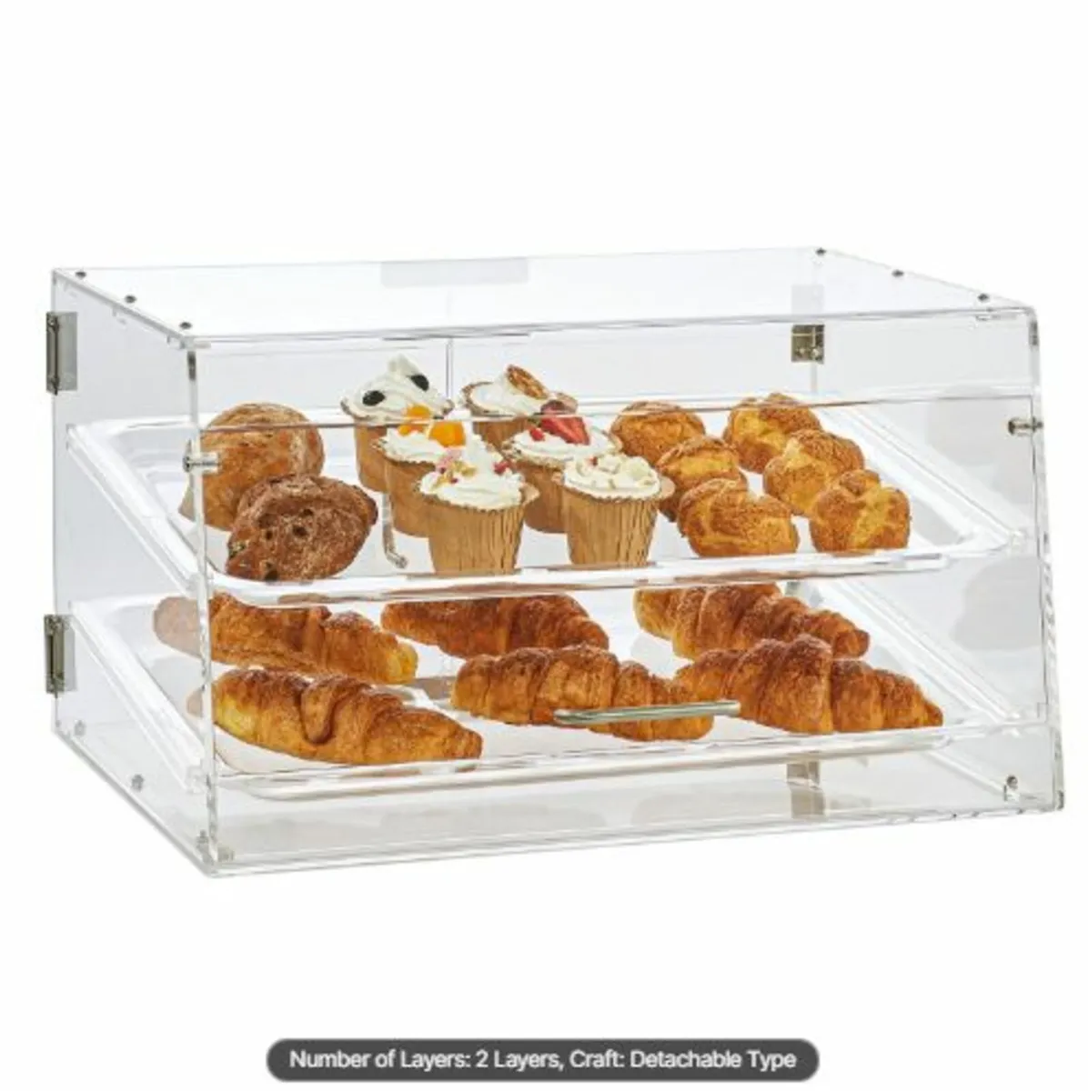 Pastry Display Case, 2-Tier Commercial Countertop - Image 1