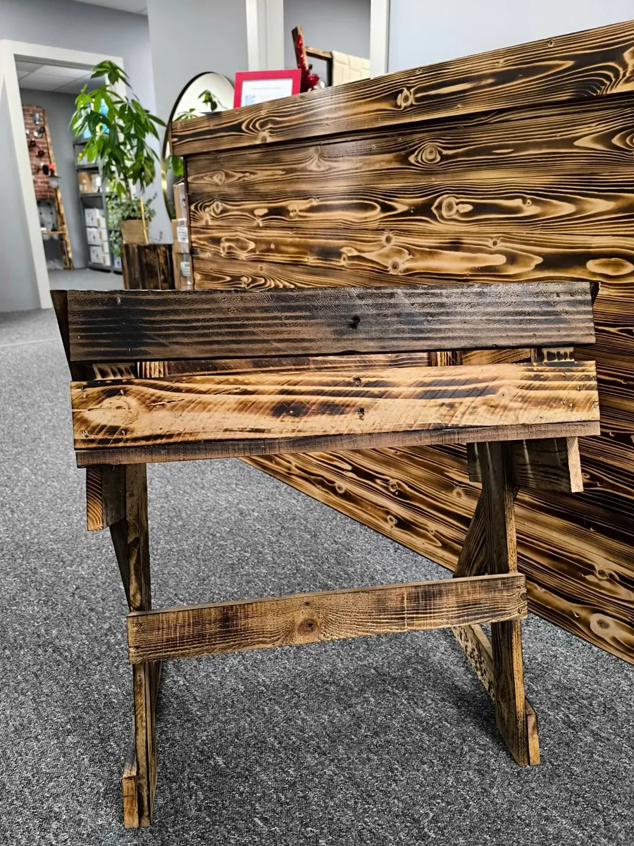 Handmade Wooden Display Crates – Torched Pine, Var - Image 4