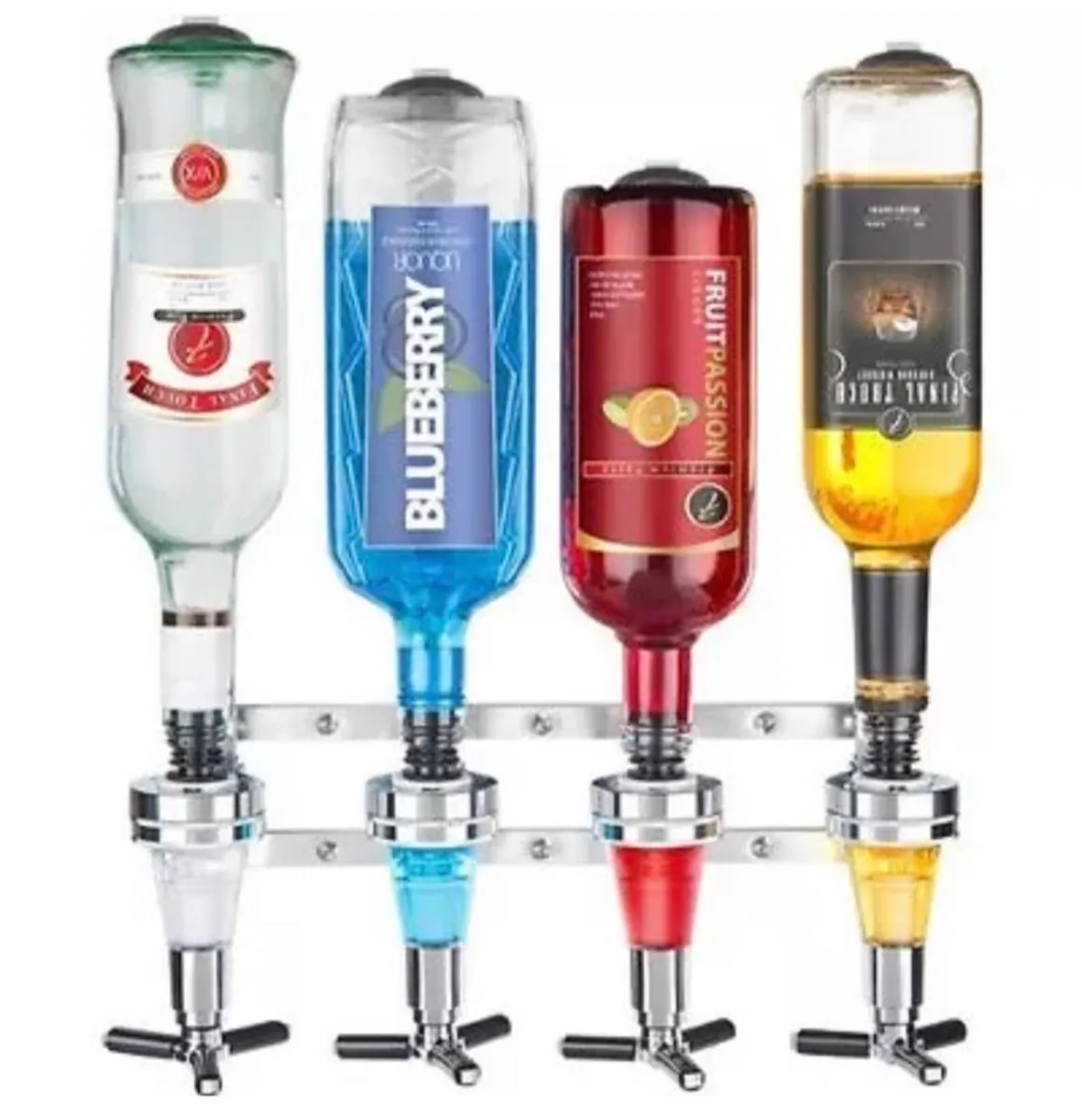 4 Bottle Wall Mounted Drinks Optic Dispenser NEW - Image 3