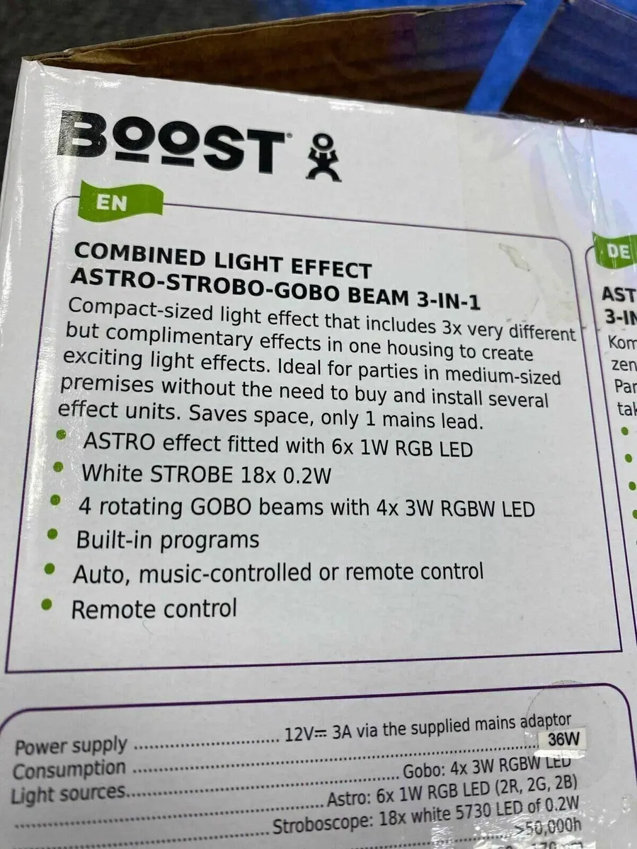 Combined LED Light Effect Beam Projector NEW - Image 4