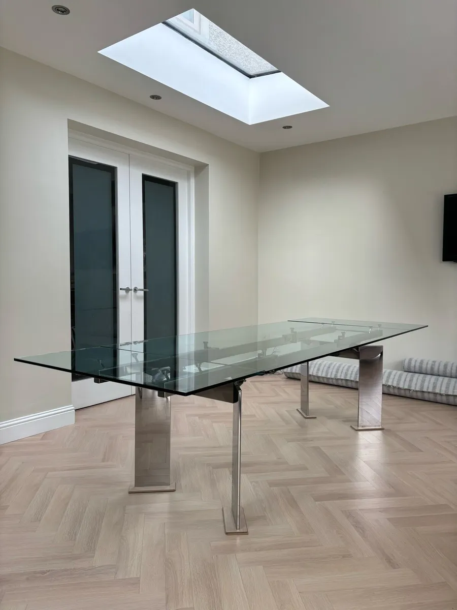 Cattelan Italia extending glass table - Image 3