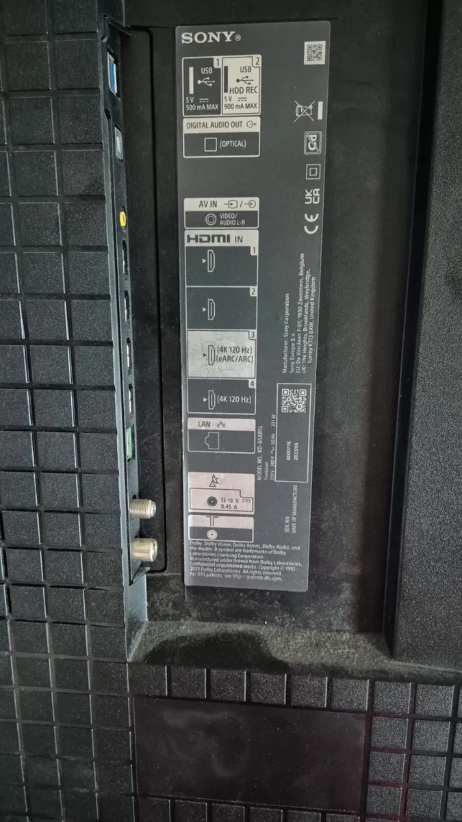Full Array LED 2023 65” Sony Bravia TV (For Parts) - Image 3