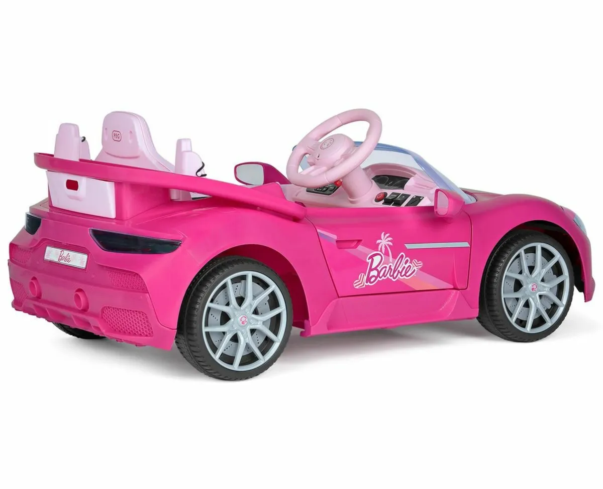Peg Perego Barbie RC 12V Electric Ride On Car - Image 4
