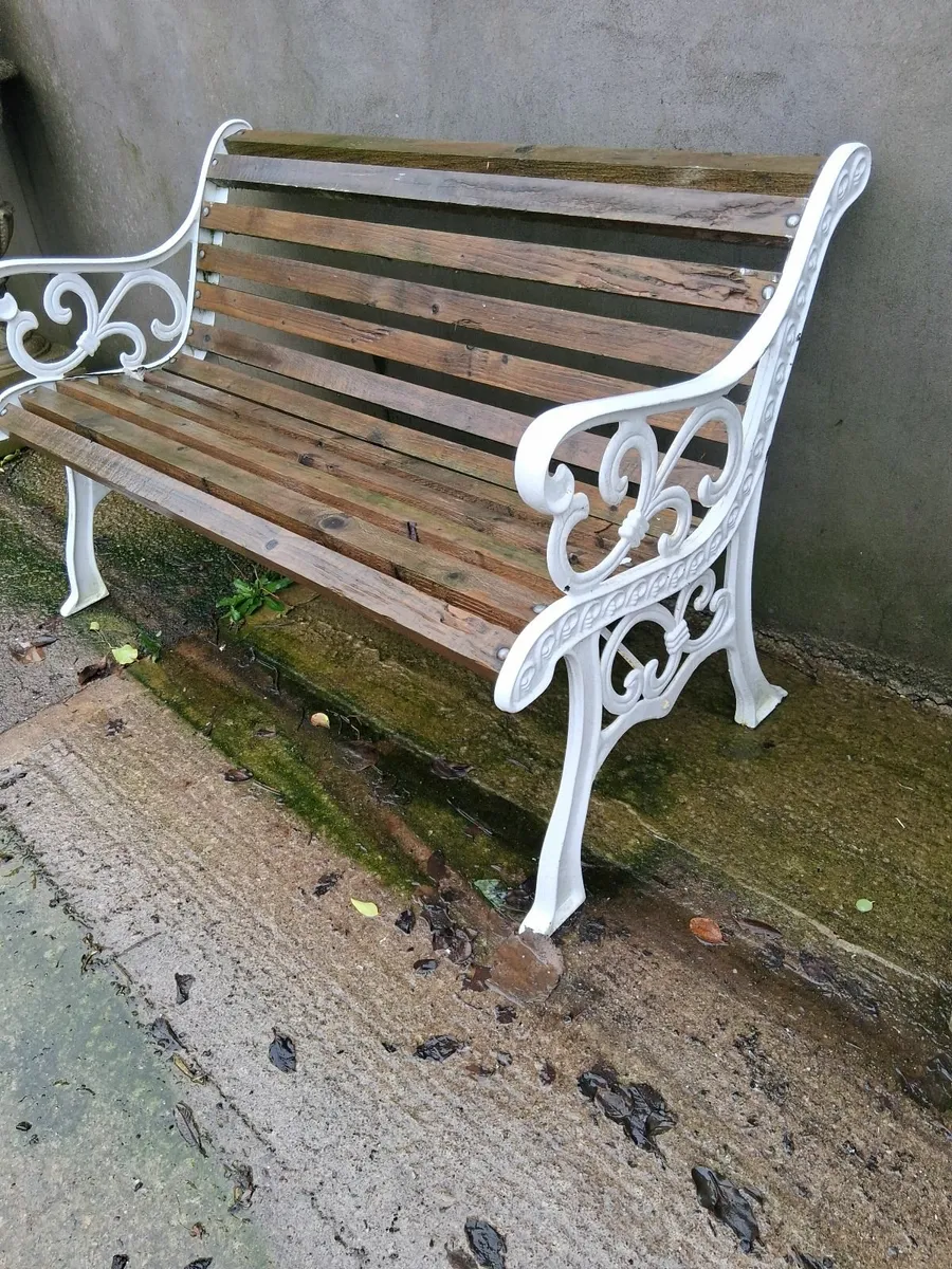 Garden seat cast iron - Image 2