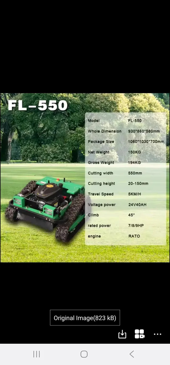Remote control lawn mower - Image 2