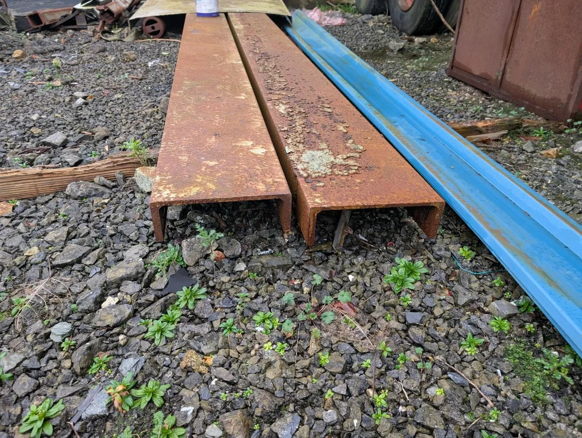 2 20ft lengths of 12x4 inch Channel Iron for sale - Image 1