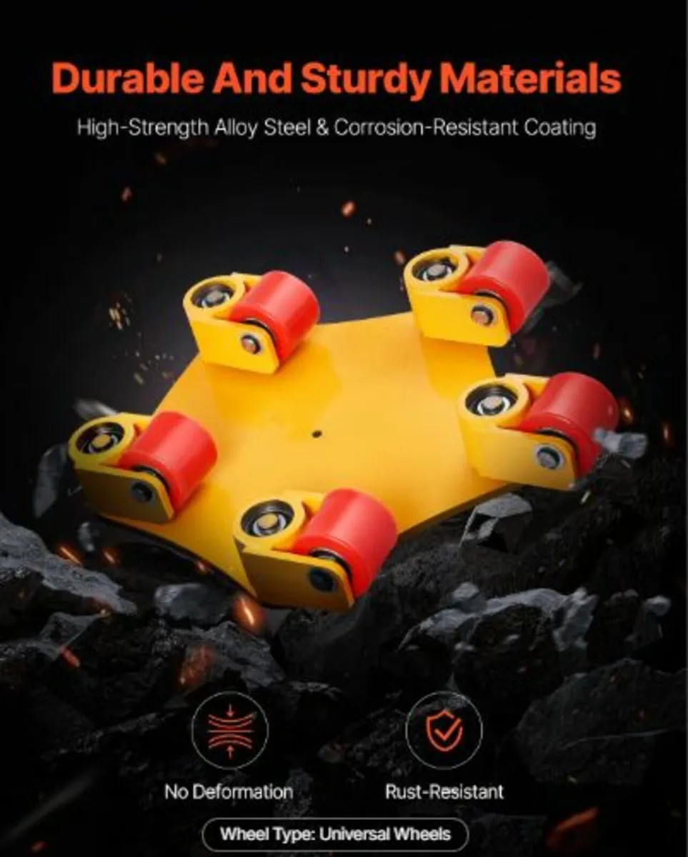 Machine Skate, 8800 lbs Machinery Moving Skate, - Image 2