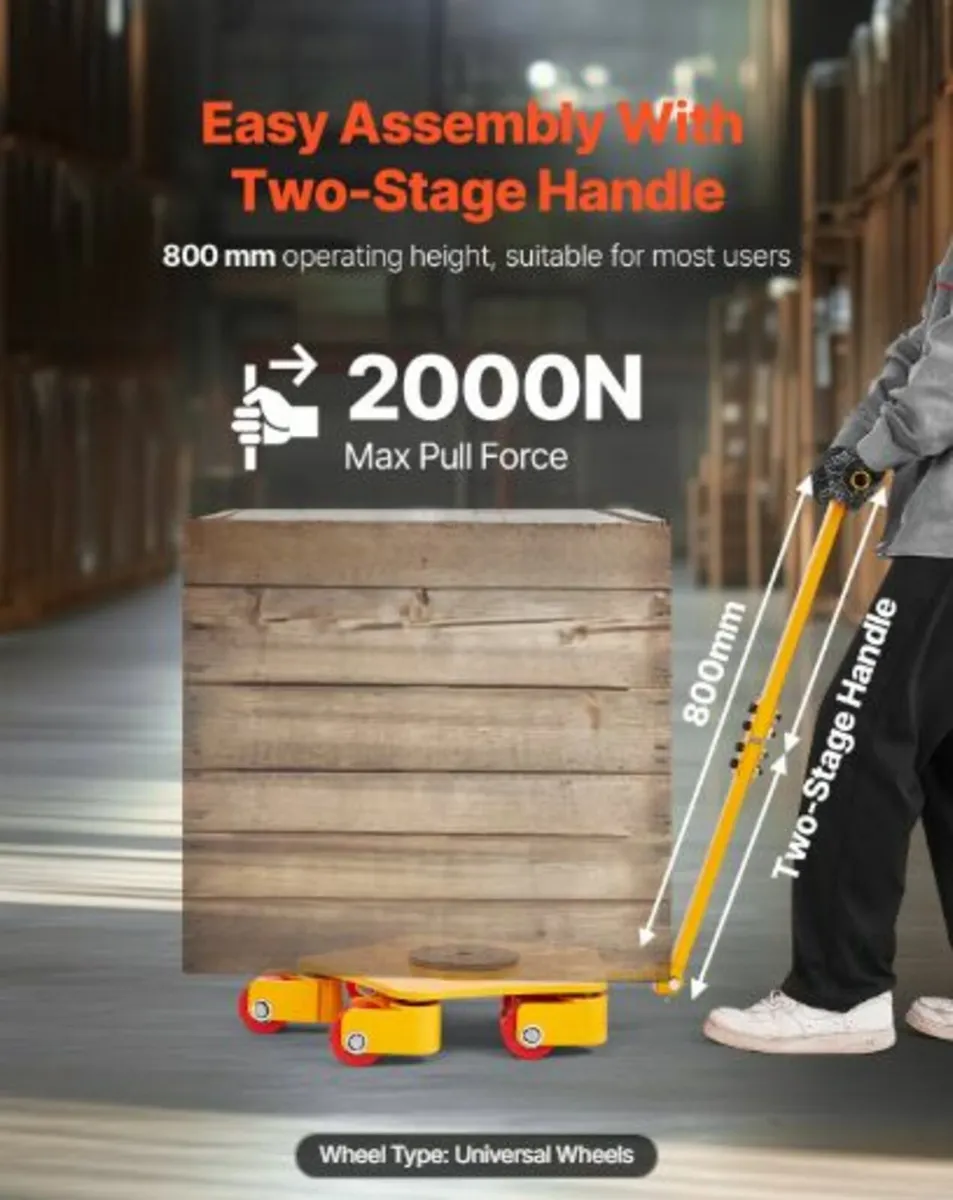 Machine Skate, 8800 lbs Machinery Moving Skate, - Image 4