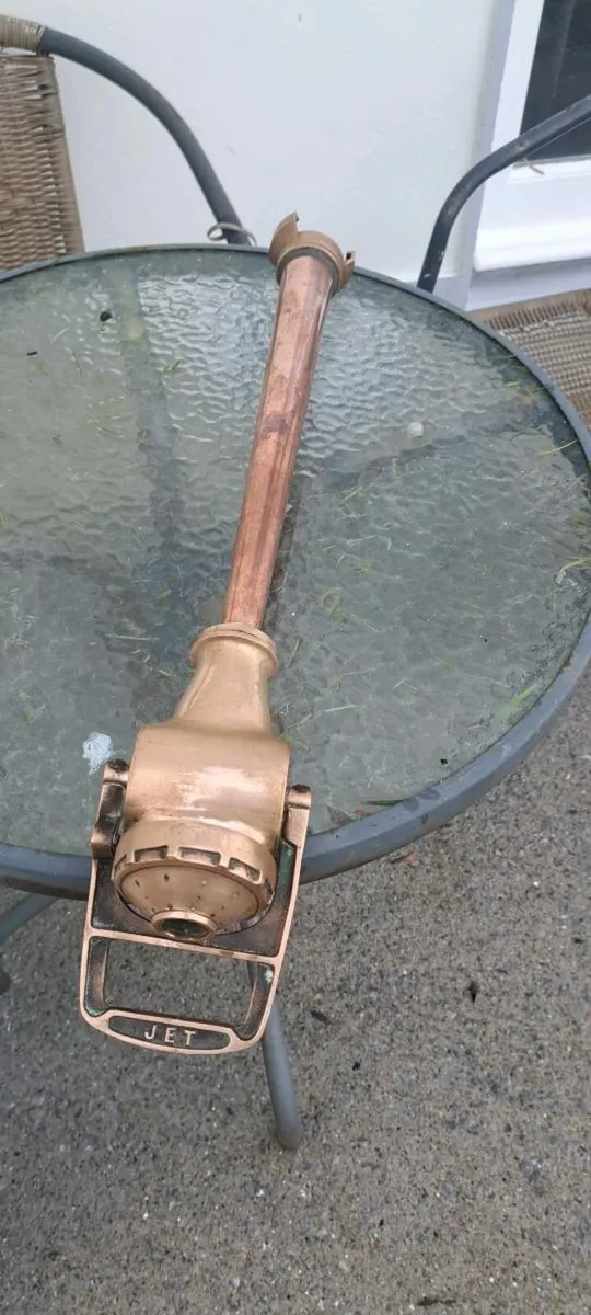 Old brass  fire  mans hose - Image 1