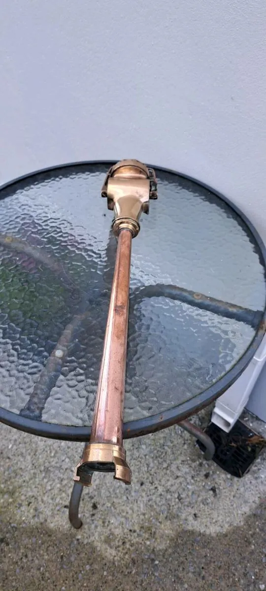 Old brass  fire  mans hose - Image 4