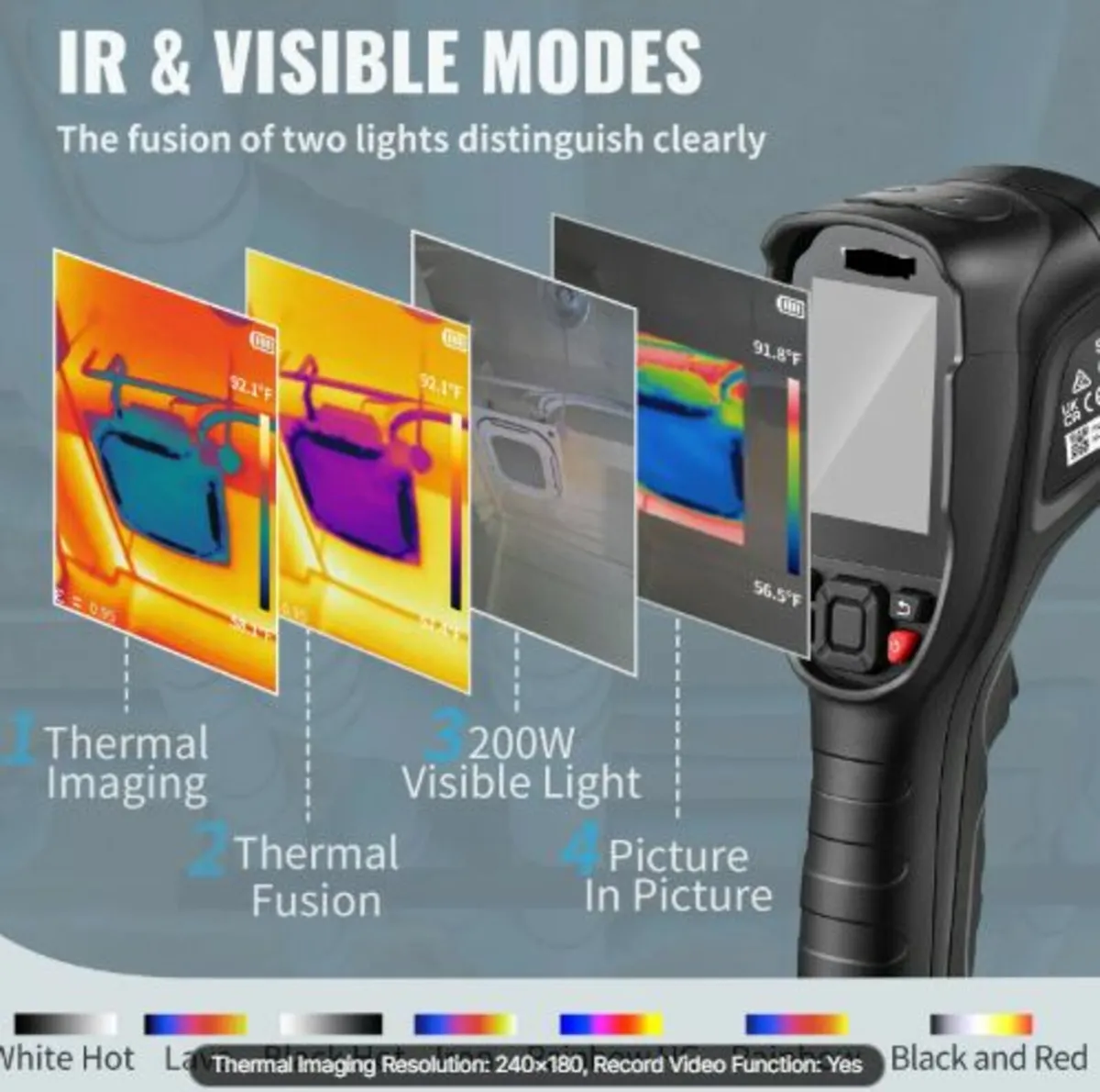 Thermal Imaging Camera, 320 x 240 Pixels Super - Image 3